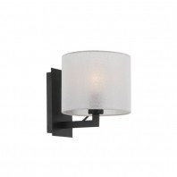 Telbix-Elgar Wall Lamp-Satin black / white / Nickel matt / white